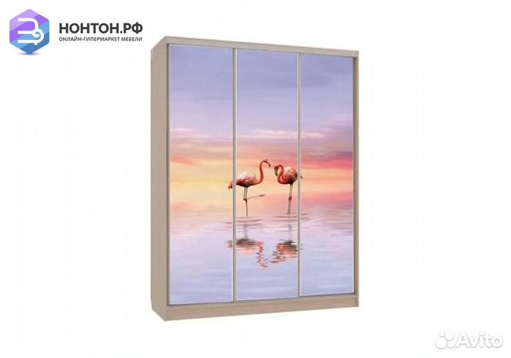 Шкаф-купе Бассо 7-600 19 дуб млечный