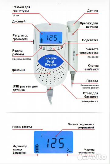 Фетальный допплер для беременных