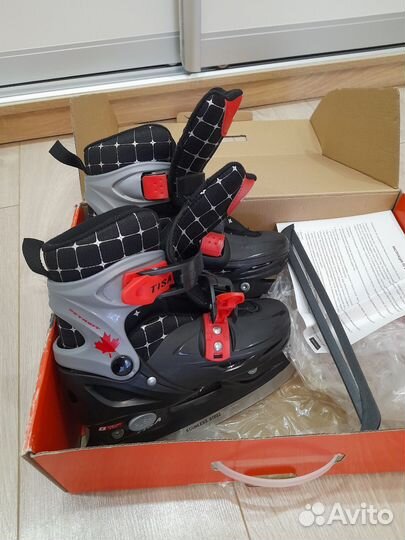 Коньки детские tisa detroit р 30-33