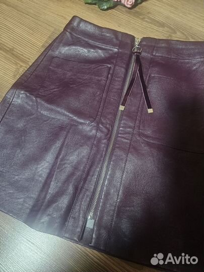 Кожаная юбка