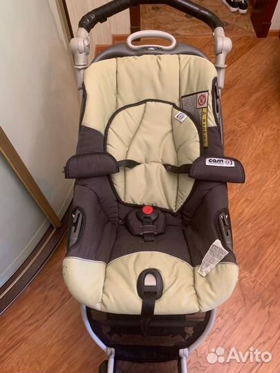 Коляска Cam cortina 3 в 1 (люлька, автокресло)