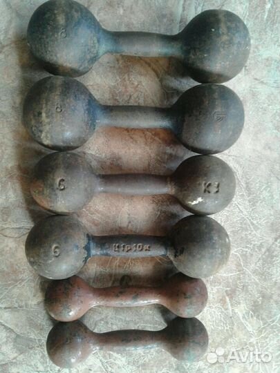 Гантели 2.5-5 кг СССР