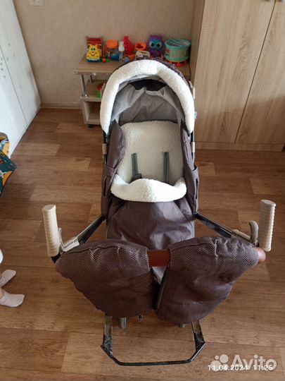 Детские зимние санки, коляска