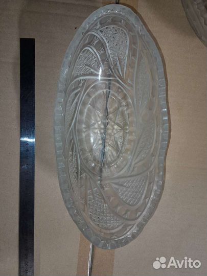 Ваза для фруктов СССР хрусталь