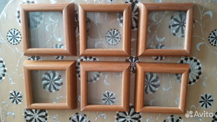 Деревянные глубокие 3d рамки со стеклом