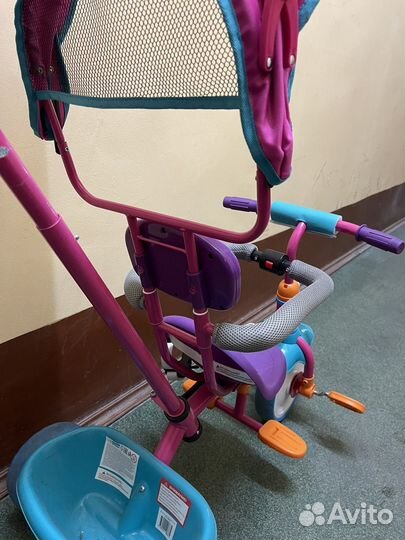 Велосипед с родительской ручкой