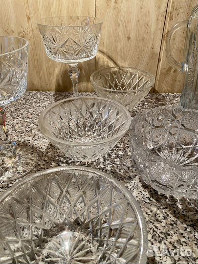 Хрустальная посуда ссср, салатники,графины