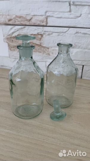 Графин, склянка с притертой крышкой