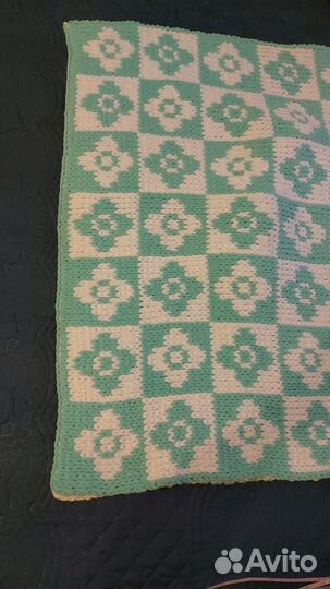 Плед вязанный двухсторонний