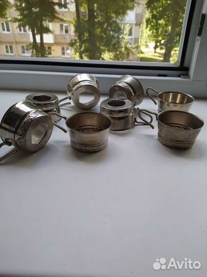 Подстаканники мельхиор СССР