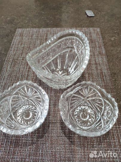 Хрустальные вазочки