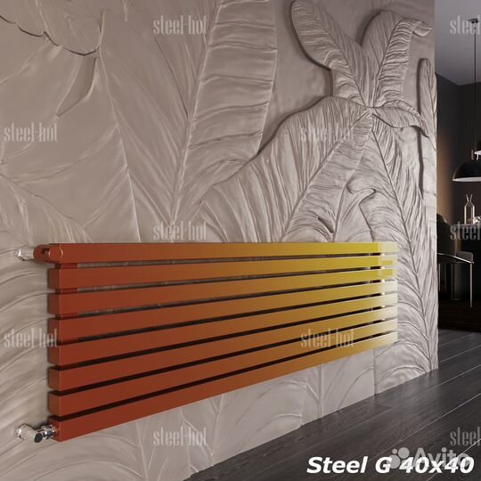 Трубчатые дизайнерские радиаторы Steel Hot G 40x40