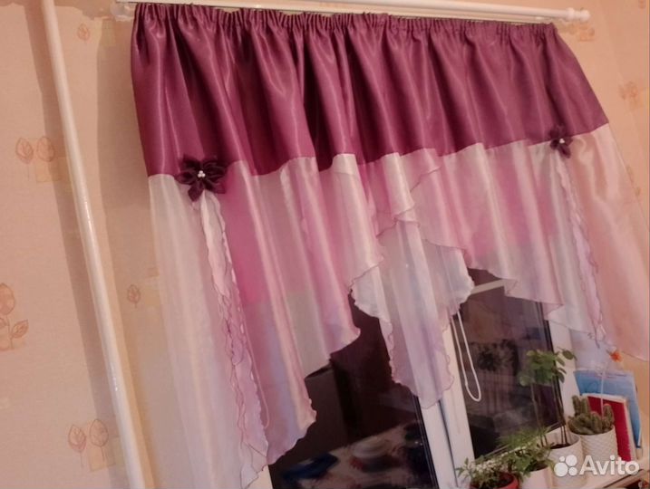 Штора для кухни бу