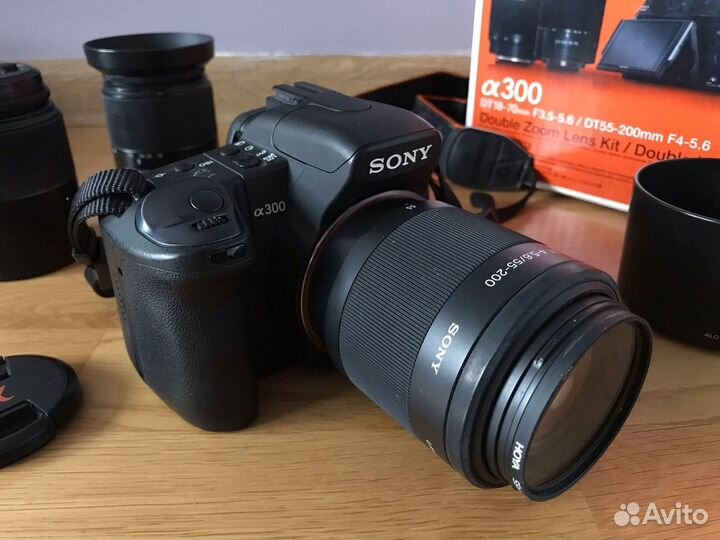 Sony A300 + 3 объектива + CF + сумка