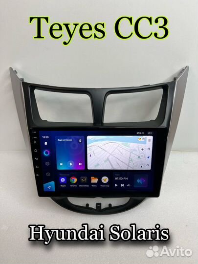 Автомагнитола Teyes CC3 Hyundai Solaris
