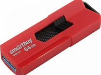 Флеш-накопитель Smartbuy Stream USB 3.0 64GB, крас