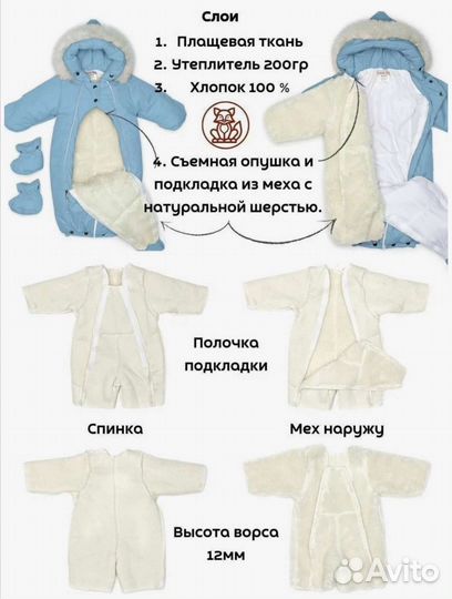 Новый конверт Комбинезон