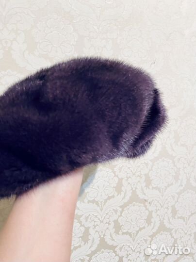 Берет женский норковый