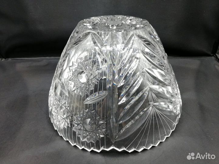 Большая ваза конфетница 23*14 см Хрусталь