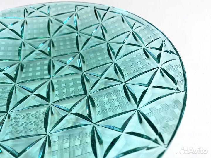 Блюдо Аомазные квадраты хрусталь лзхс Юрген