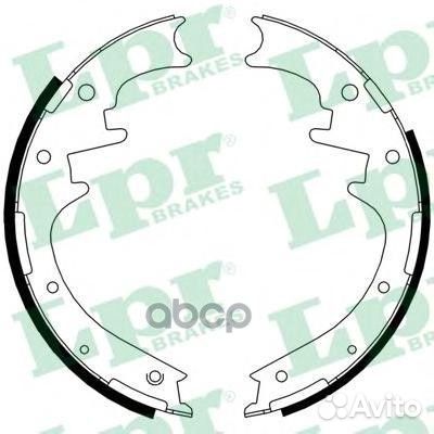 Колодки тормозные барабанные 01125 Lpr
