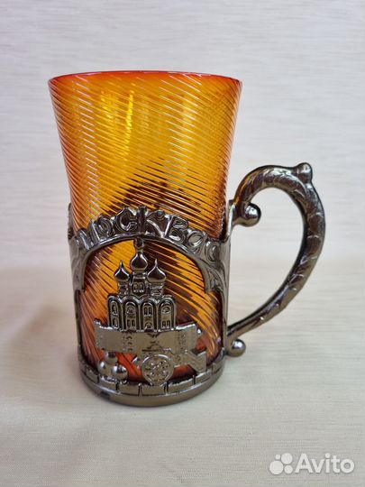 Кружка/стакан с подстаканником Москва