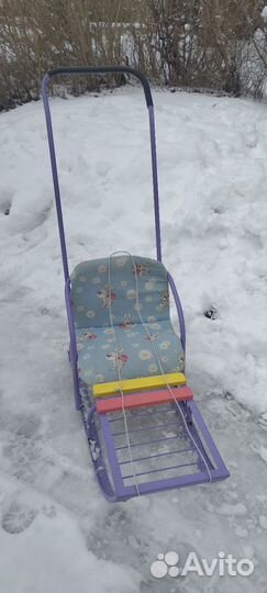 Детские зимние санки