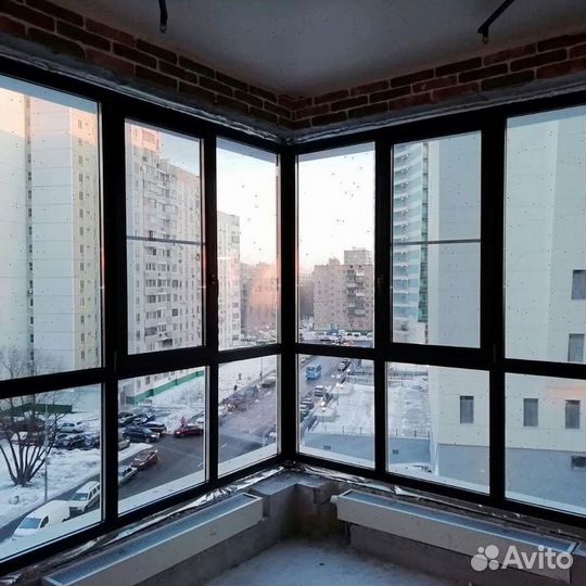 Пластиковый балкон французкое остекление