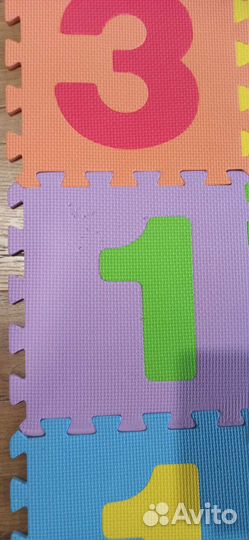 Развивающий коврик с цифрами для детей, тёплый пол