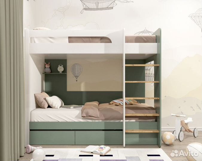 Кровать двухьярусная