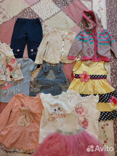 Вещи пакетом на девочку 92 98