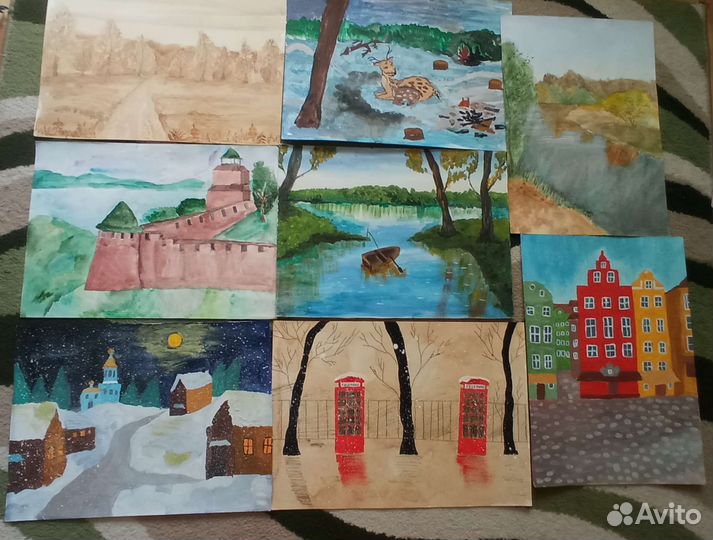 Делаю поделки и рисунки в детский сад, школу