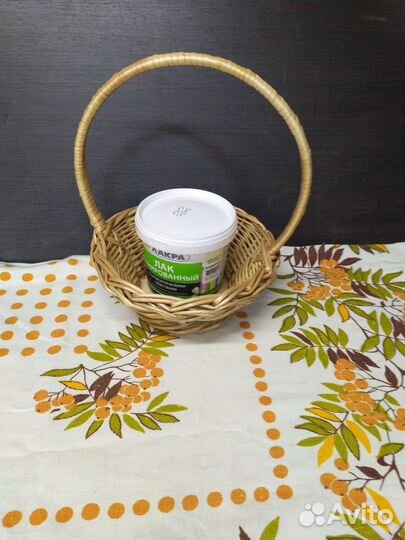 Корзина подарочная низкая, фруктовая корзина 1.5 л