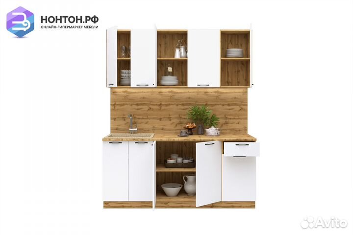 Кухня Хелмер 1.8м белая