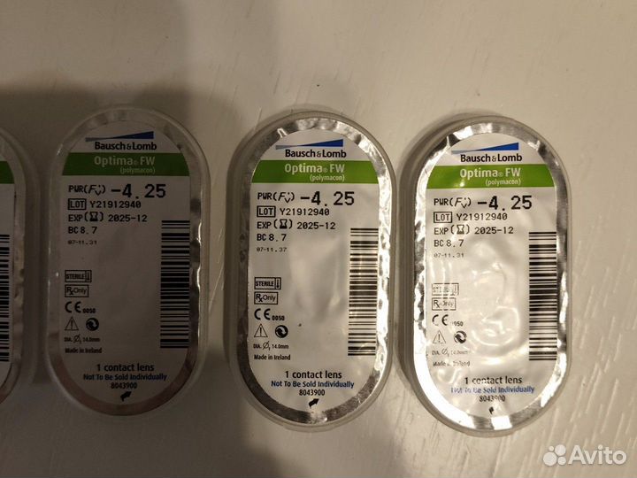 Линзы контактные Optima