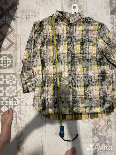 Рубашка в клетку женская 50