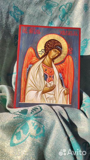 Ангел хранитель рукописная икона