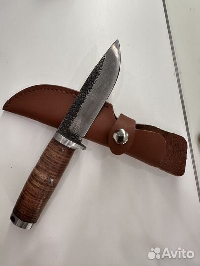 Нож охотничий дамасский узор