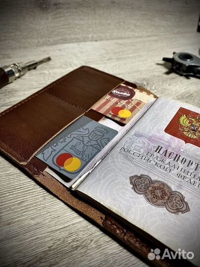 Обложка на паспорт кожа