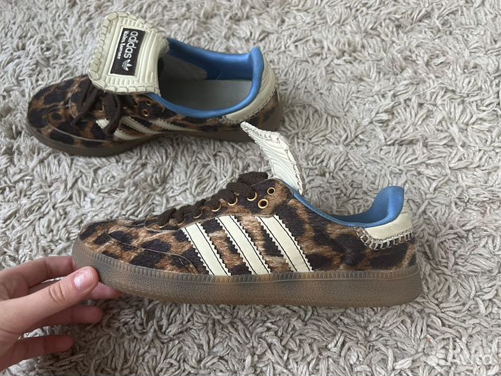 Adidas Samba x Wales Bonner Pony Tonal leopard