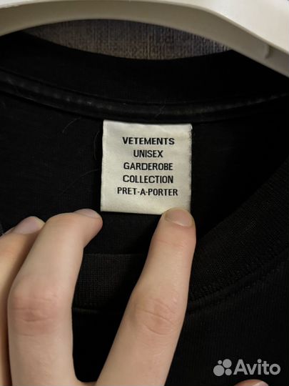 В Наличии Vetements hardcore tee shirt футболка