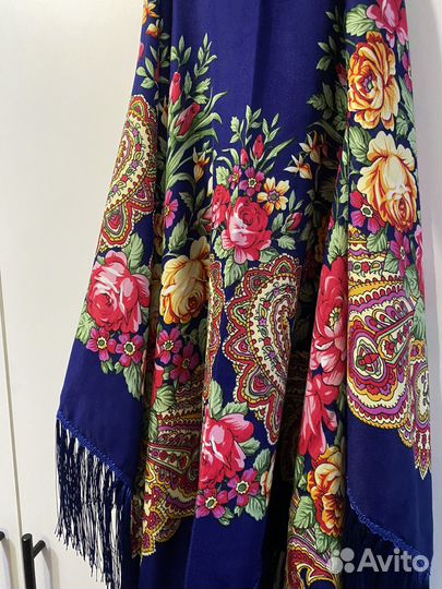 Павловопосадский платок шерсть