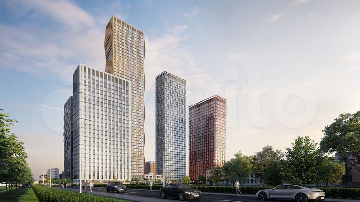 2-к. квартира, 61,5 м², 4/26 эт.