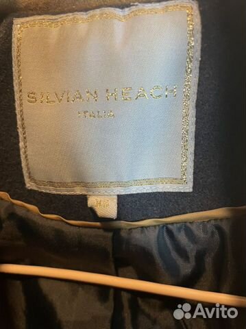Пальто винтажное шерсть Silvian heach оригинал 42