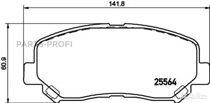 Nisshinbo NP5042 Колодки тормозные дисковые перед (PF-5600)