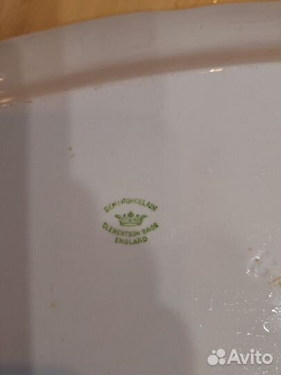 Старинные блюдо Кузнецов, кофейный набор