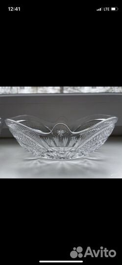 Хрустальная салатница СССР