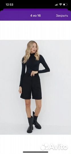 Женские базовые шорты 48р Бермуды