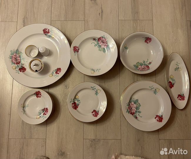 Сервиз столовый, дулевский фарфор СССР