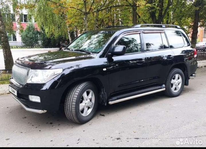 Защита порогов и бамперов lc200 комплект